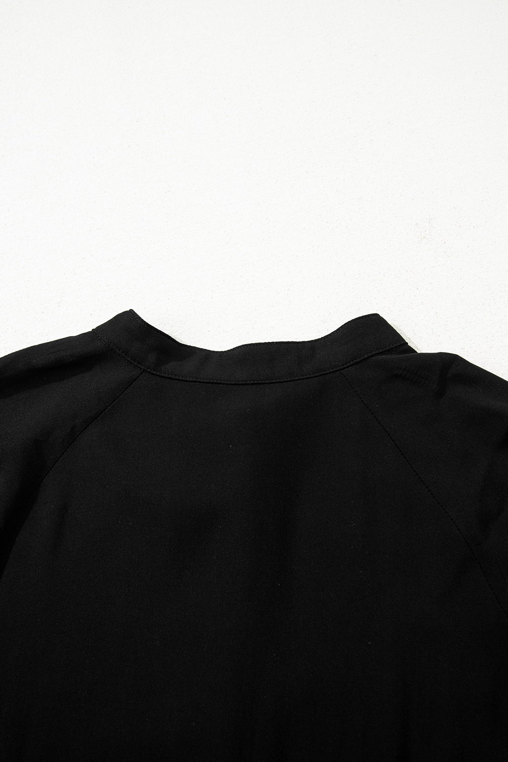 Black Hidden Buttons Short Sleeve Ruffle Tiered Long Flared Dress 8f4ca1ea a840 4f5e 80f6 f9ff5ad5573f